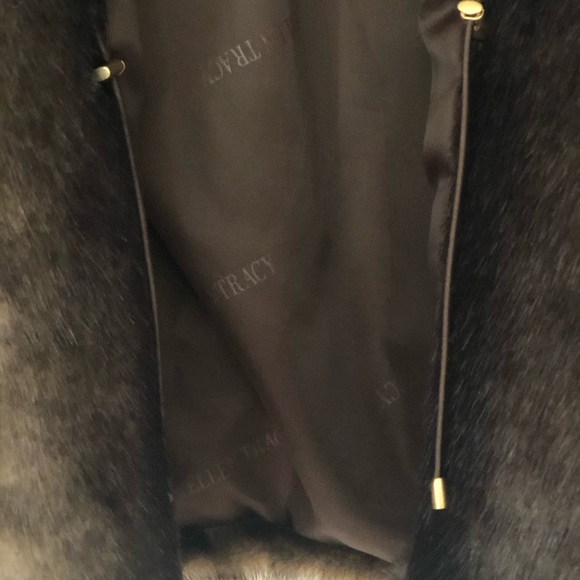 Faux mink Ellen Tracy drawstring waist jacket. - Picture 6 of 7